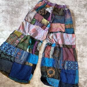 Colorful Patchwork Pants